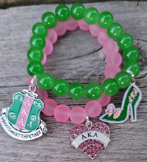 Alpha Kappa Alpha Charm Bracelet — image 1