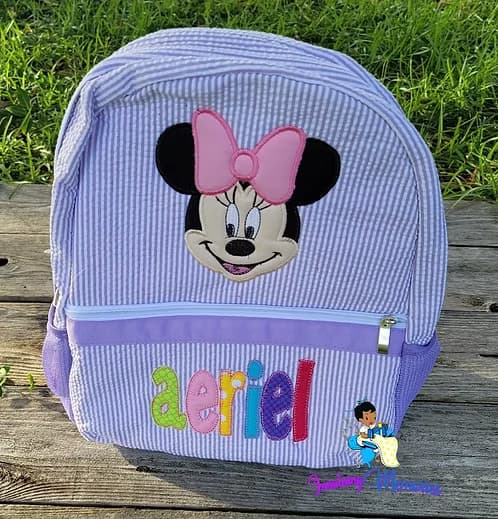Minnie Mouse Applique Bookbag