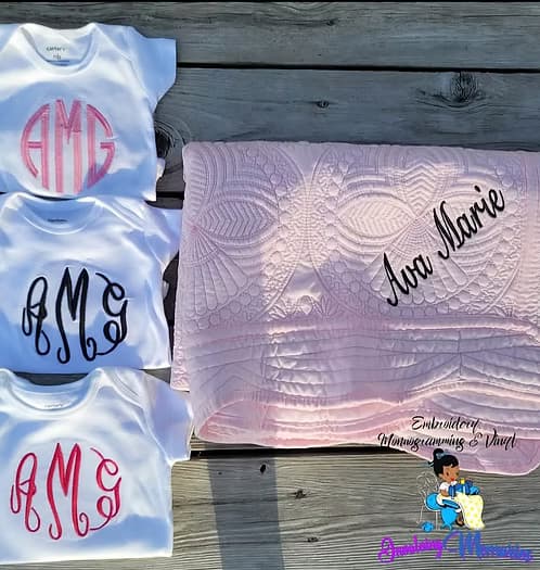 Personalised Quilt and Body Suits Set