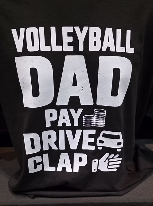 Volleyball Dad Pay Drive Clap Shirt — image 1