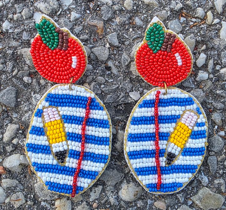 Teacher Apple Earrings — image 1
