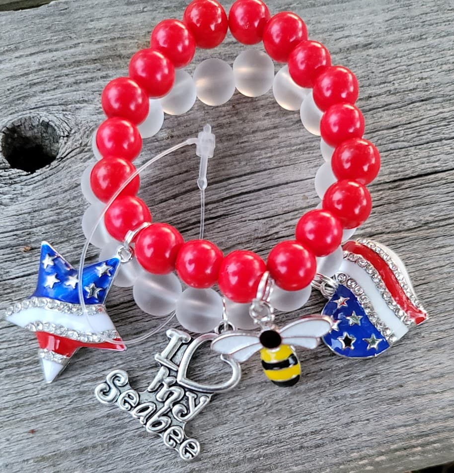I Love My Seabee Charm Bracelet — image 1