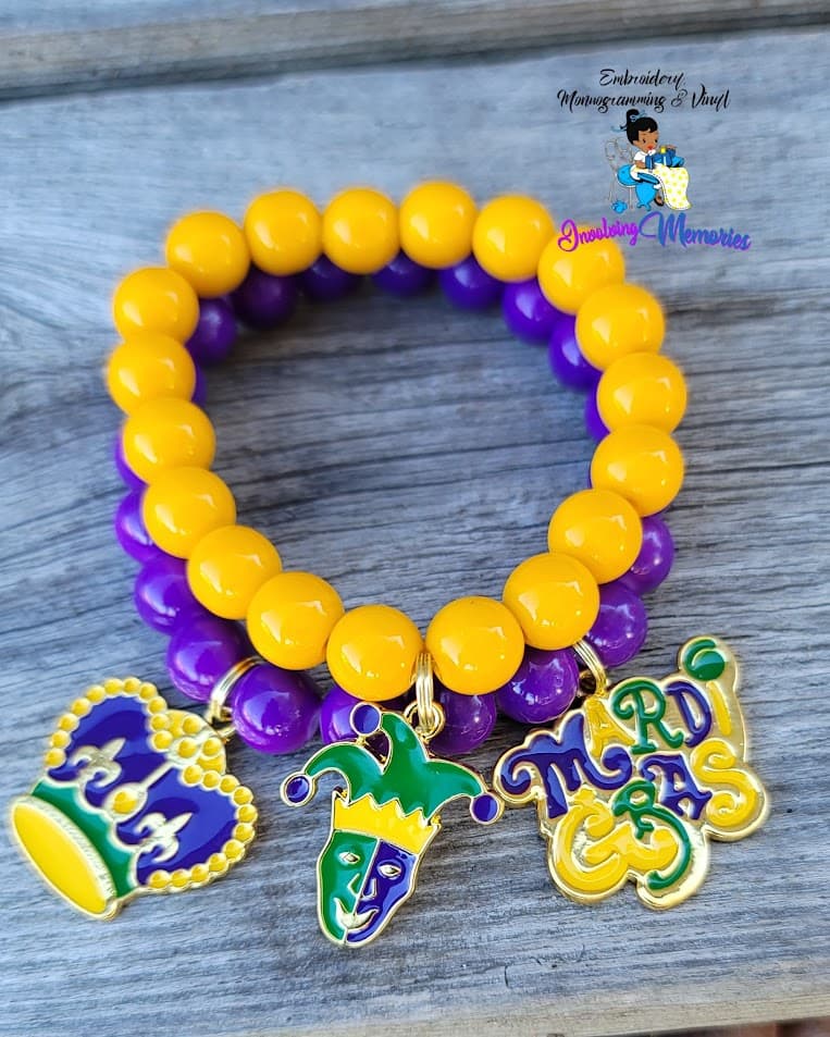 Mardi Gras Charm Bracelet — image 1