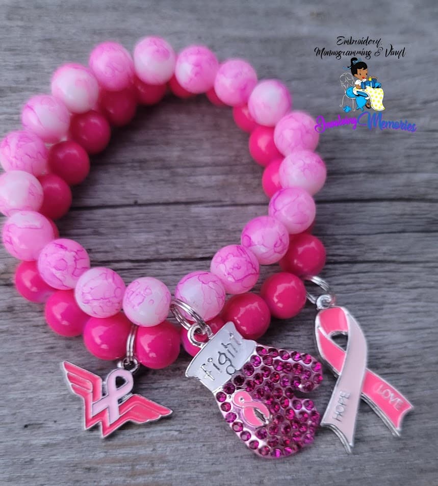 Breast Cancer Charm Bracelet — image 1