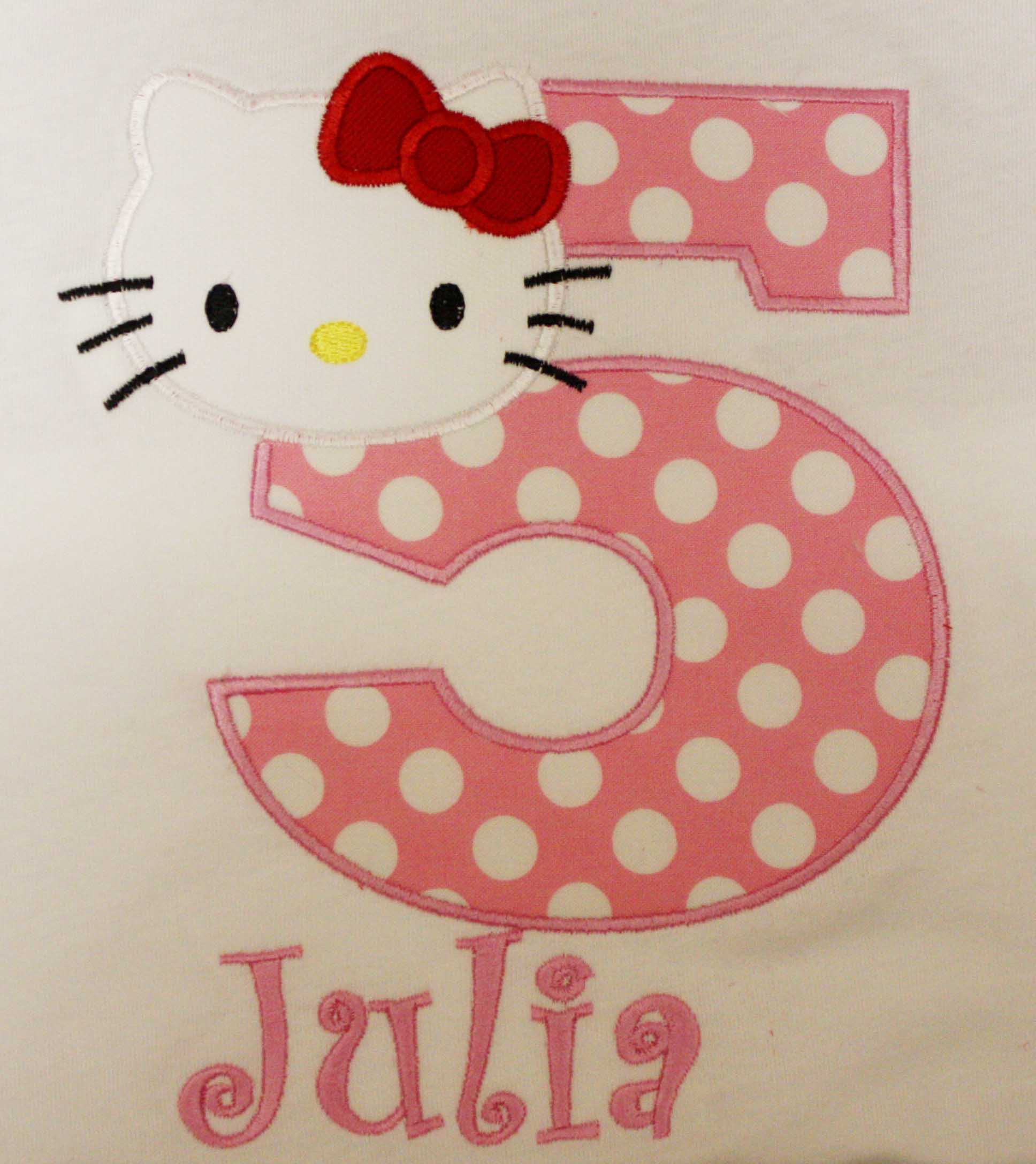 Pink and white polka Hello Kitty